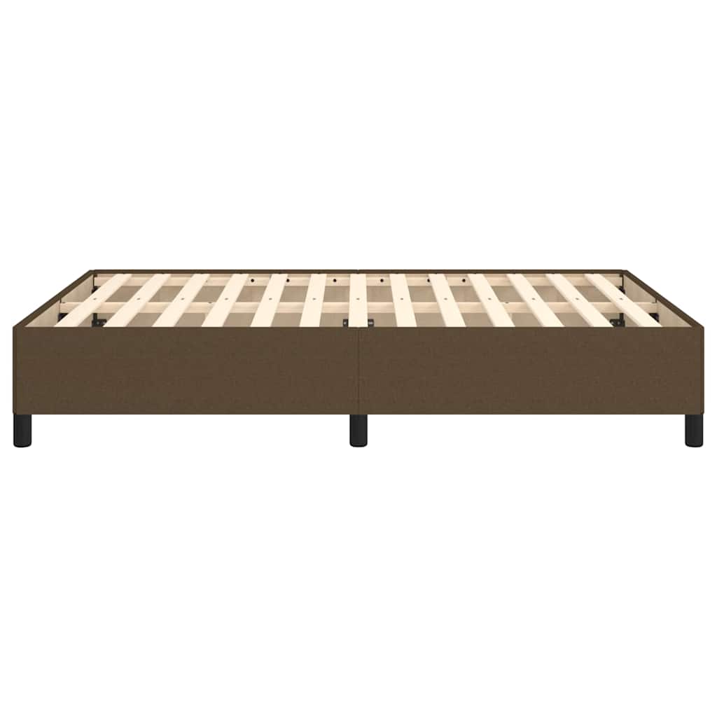 Giroletto senza Materasso Marrone Scuro 140x190 cm Tessuto