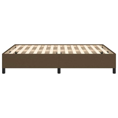 Giroletto senza Materasso Marrone Scuro 140x190 cm Tessuto