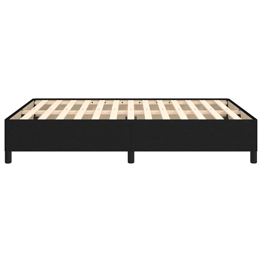 Giroletto senza Materasso Nero 140x200 cm in Tessuto
