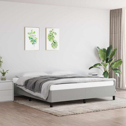 Giroletto senza Materasso Grigio Chiaro 160x200 cm Tessuto
