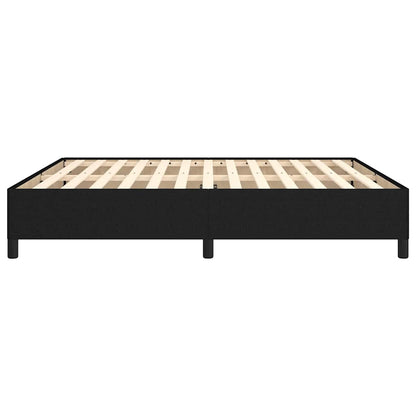Giroletto senza Materasso Nero 160x200 cm in Tessuto