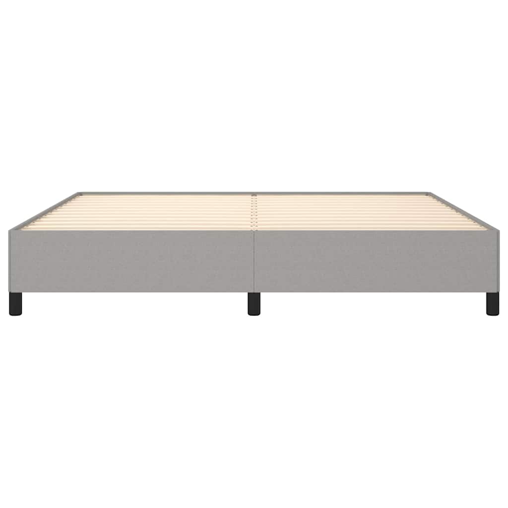 Giroletto senza Materasso Grigio Chiaro 200x200 cm Tessuto
