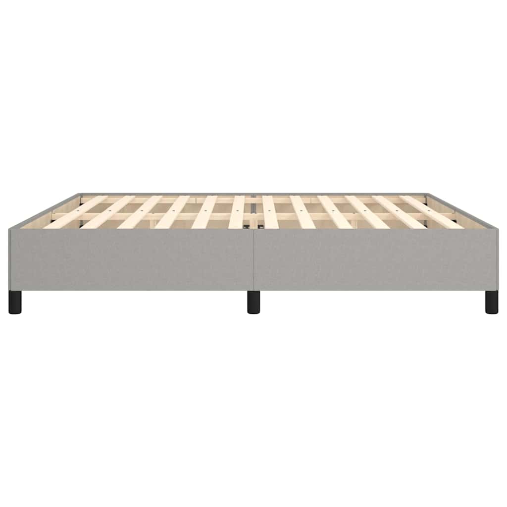 Giroletto senza Materasso Grigio Chiaro 200x200 cm Tessuto