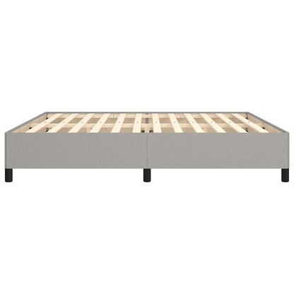 Giroletto senza Materasso Grigio Chiaro 200x200 cm Tessuto