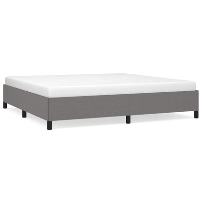 Giroletto senza Materasso Grigio Scuro 200x200 cm Tessuto