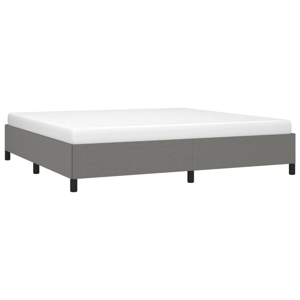 Giroletto senza Materasso Grigio Scuro 200x200 cm Tessuto - homemem39