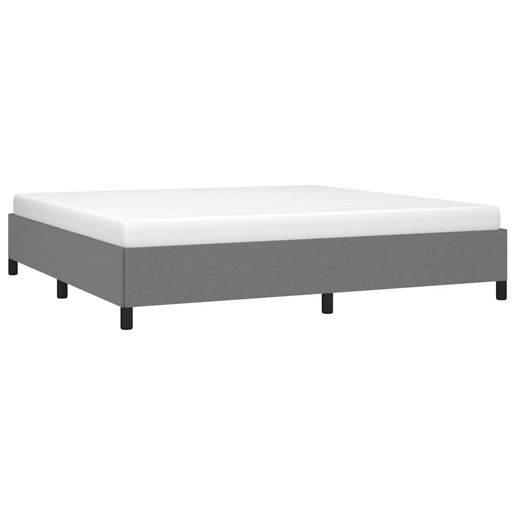 Giroletto senza Materasso Grigio Scuro 200x200 cm Tessuto
