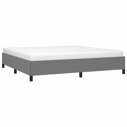 Giroletto senza Materasso Grigio Scuro 200x200 cm Tessuto