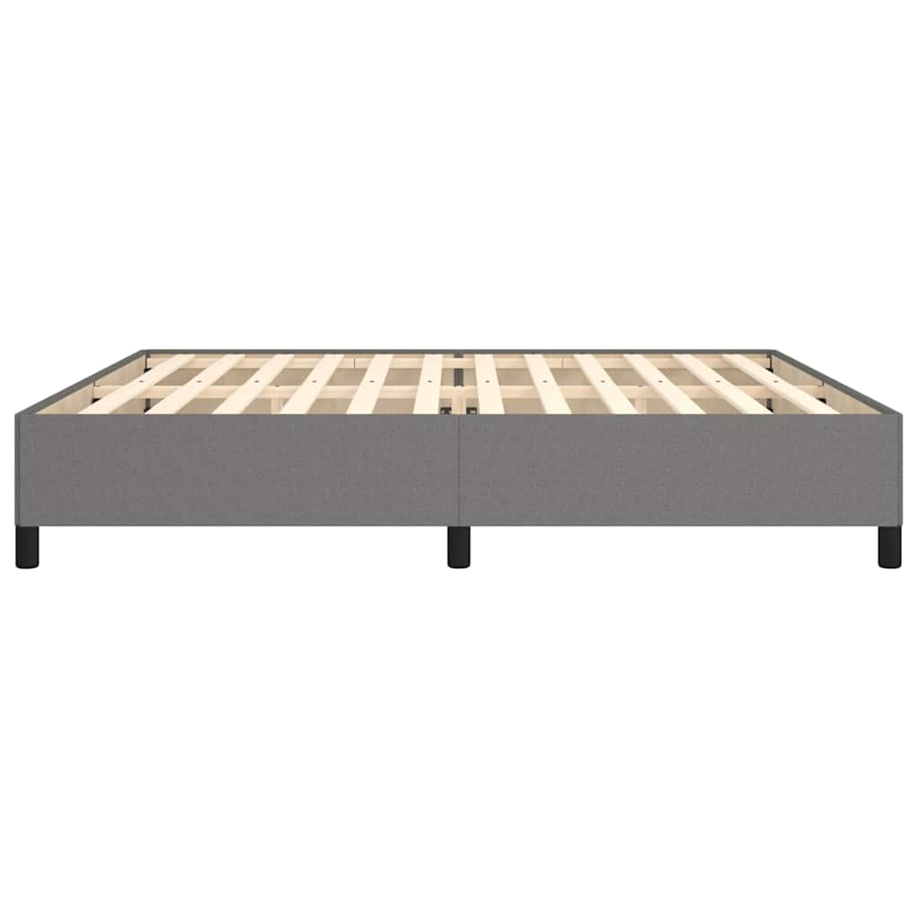 Giroletto senza Materasso Grigio Scuro 200x200 cm Tessuto