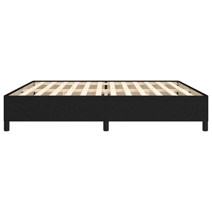 Giroletto senza Materasso Nero 200x200 cm in Tessuto