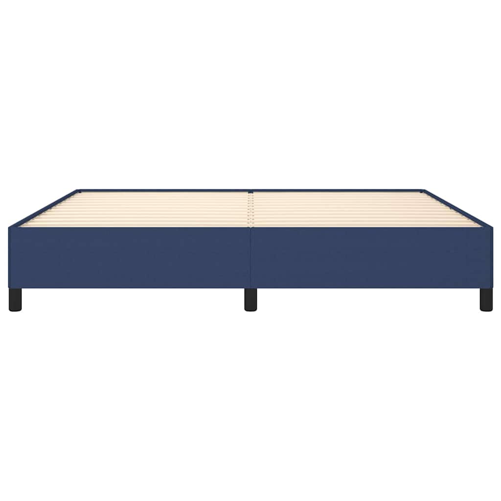 Giroletto senza Materasso Blu 200x200 cm in Tessuto