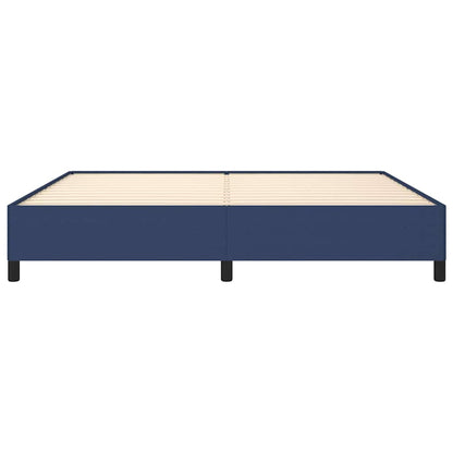 Giroletto senza Materasso Blu 200x200 cm in Tessuto