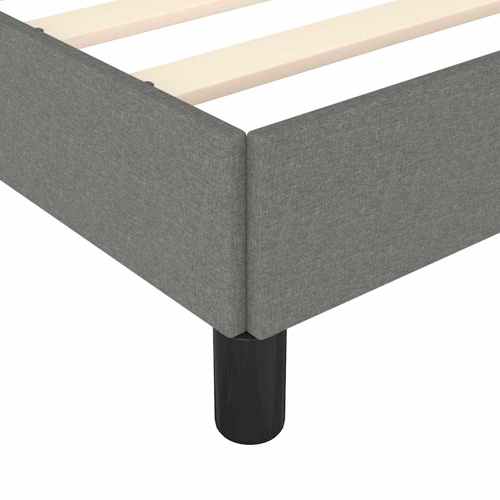 Struttura letto senza Materasso Grigio Scuro 137x190 cm in Tessuto | homemem39