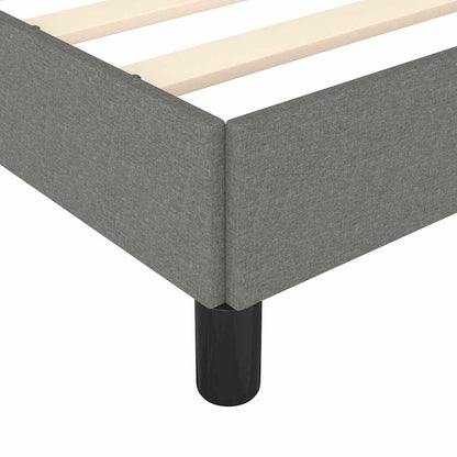 Struttura letto senza Materasso Grigio Scuro 137x190 cm in Tessuto | homemem39