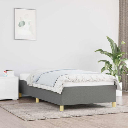 Giroletto senza Materasso Grigio Scuro 80x200 cm Tessuto