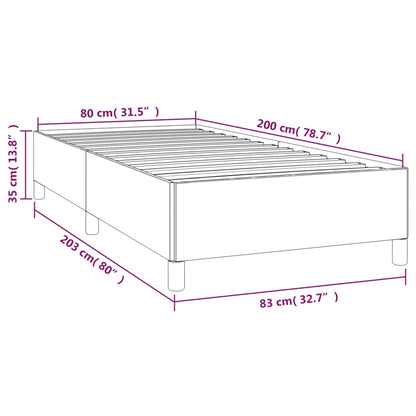 Giroletto senza Materasso Blu 80x200 cm in Tessuto | homemem39