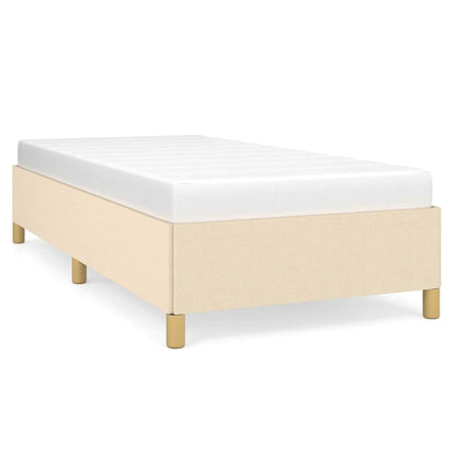 Giroletto senza Materasso Crema 90x190 cm in Tessuto