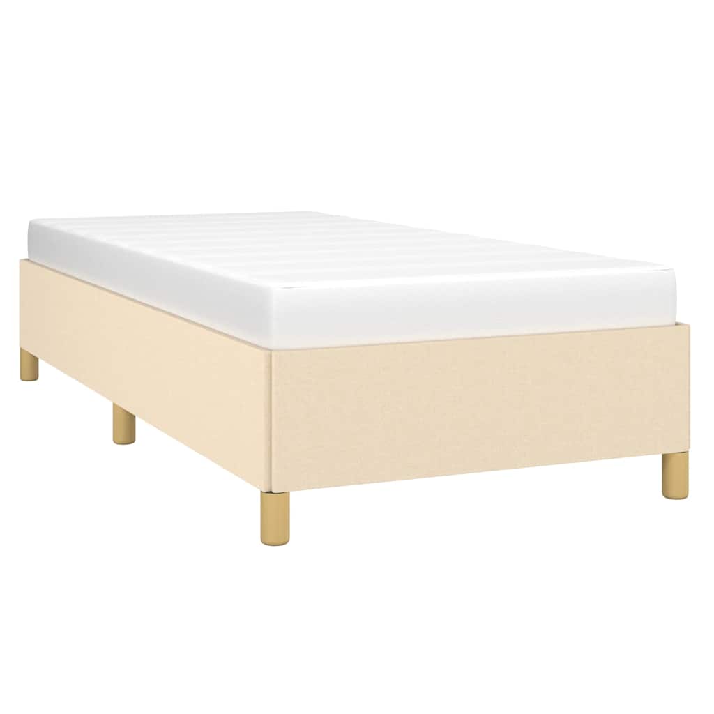 Giroletto senza Materasso Crema 90x190 cm in Tessuto