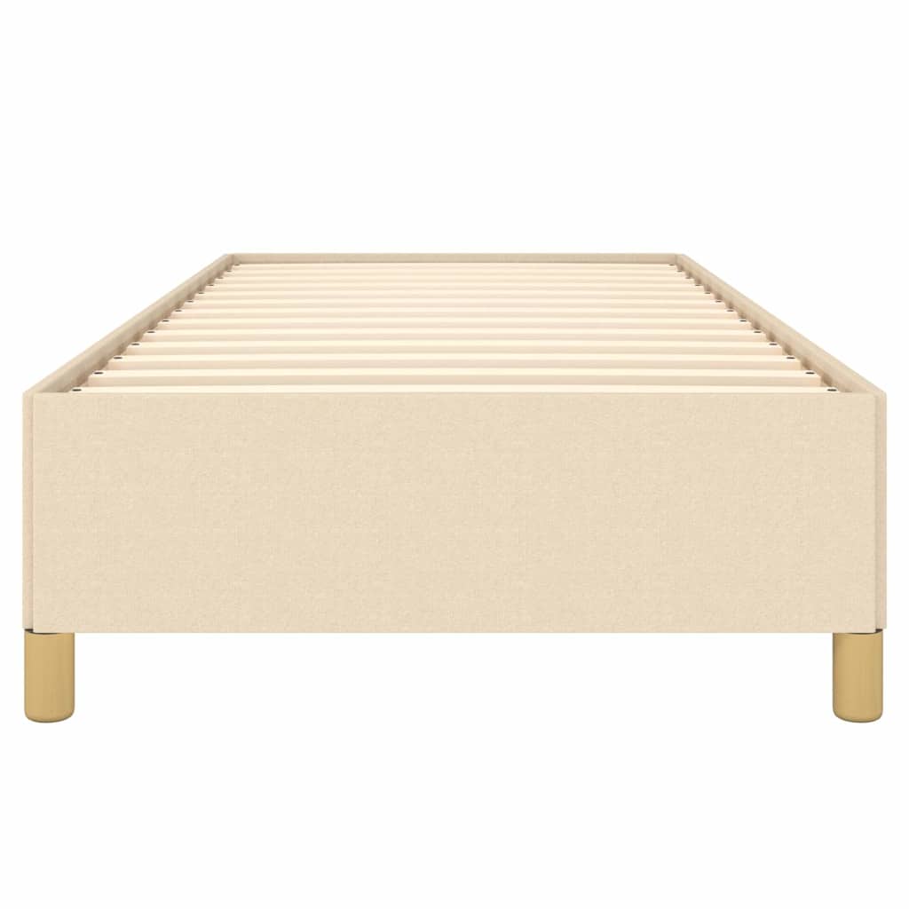 Giroletto senza Materasso Crema 90x190 cm in Tessuto