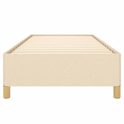 Giroletto senza Materasso Crema 90x190 cm in Tessuto