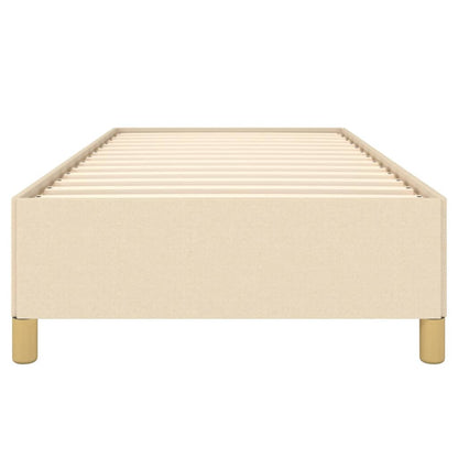 Giroletto senza Materasso Crema 90x200 cm in Tessuto