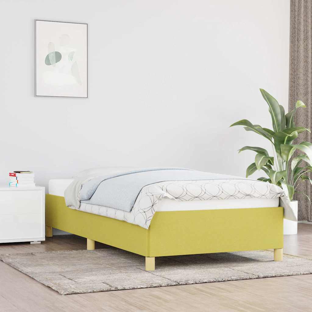 Giroletto senza Materasso Verde 90x200 cm in Tessuto