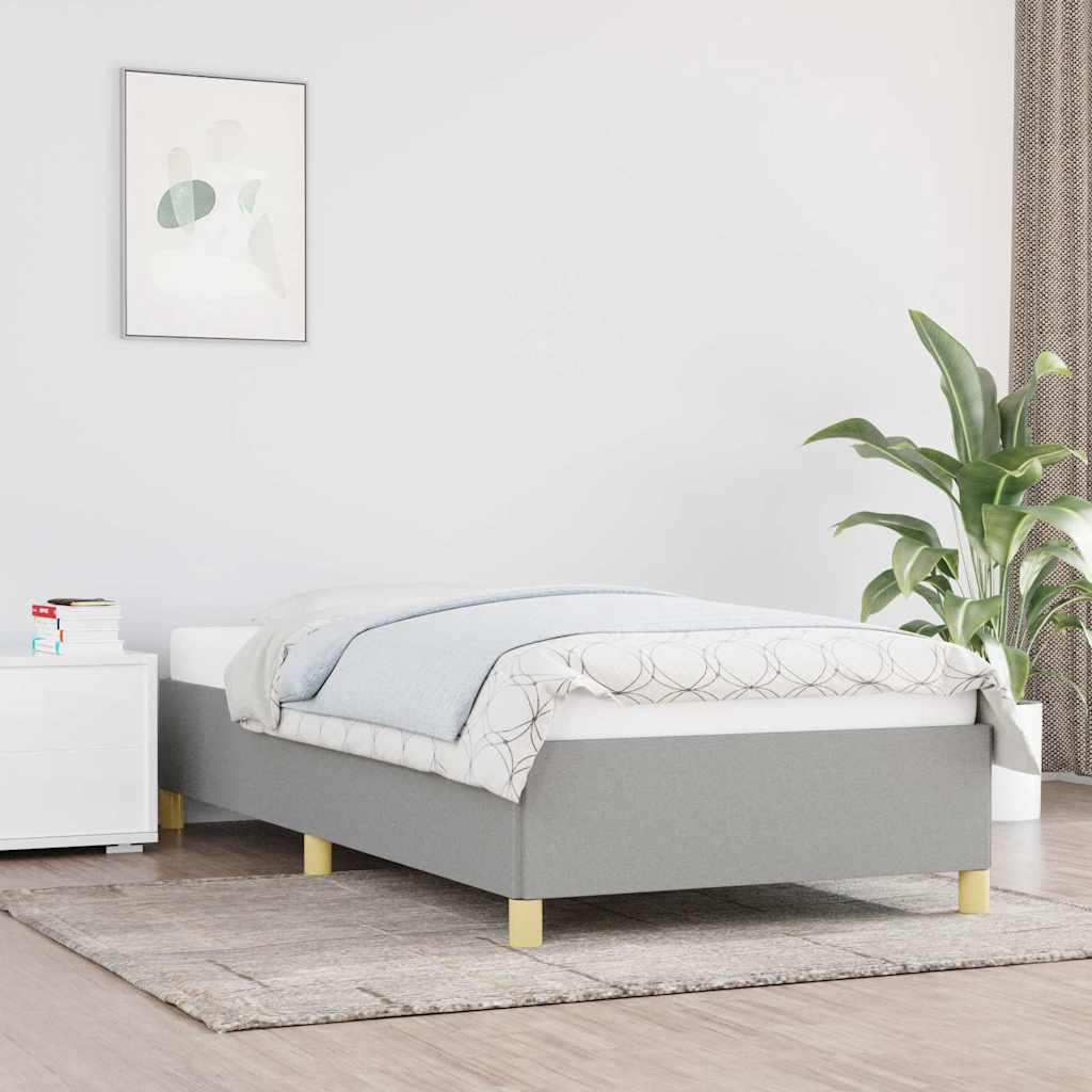 Giroletto senza Materasso Grigio Chiaro 100x200 cm Tessuto