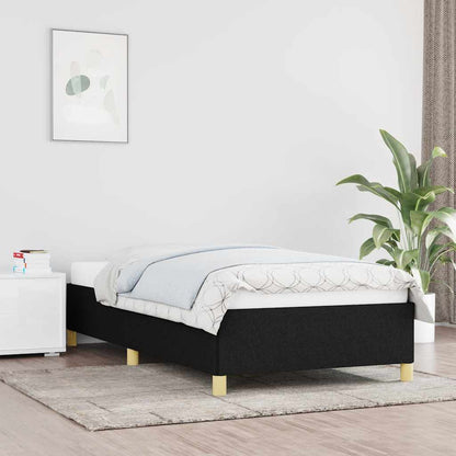 Giroletto senza Materasso Nero 100x200 cm in Tessuto | homemem39