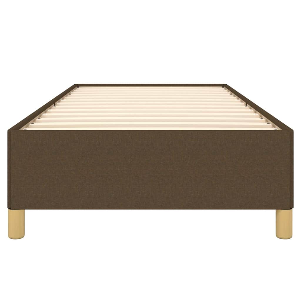 Giroletto senza Materasso Marrone Scuro 100x200 cm Tessuto