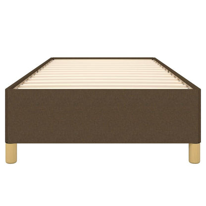 Giroletto senza Materasso Marrone Scuro 100x200 cm Tessuto