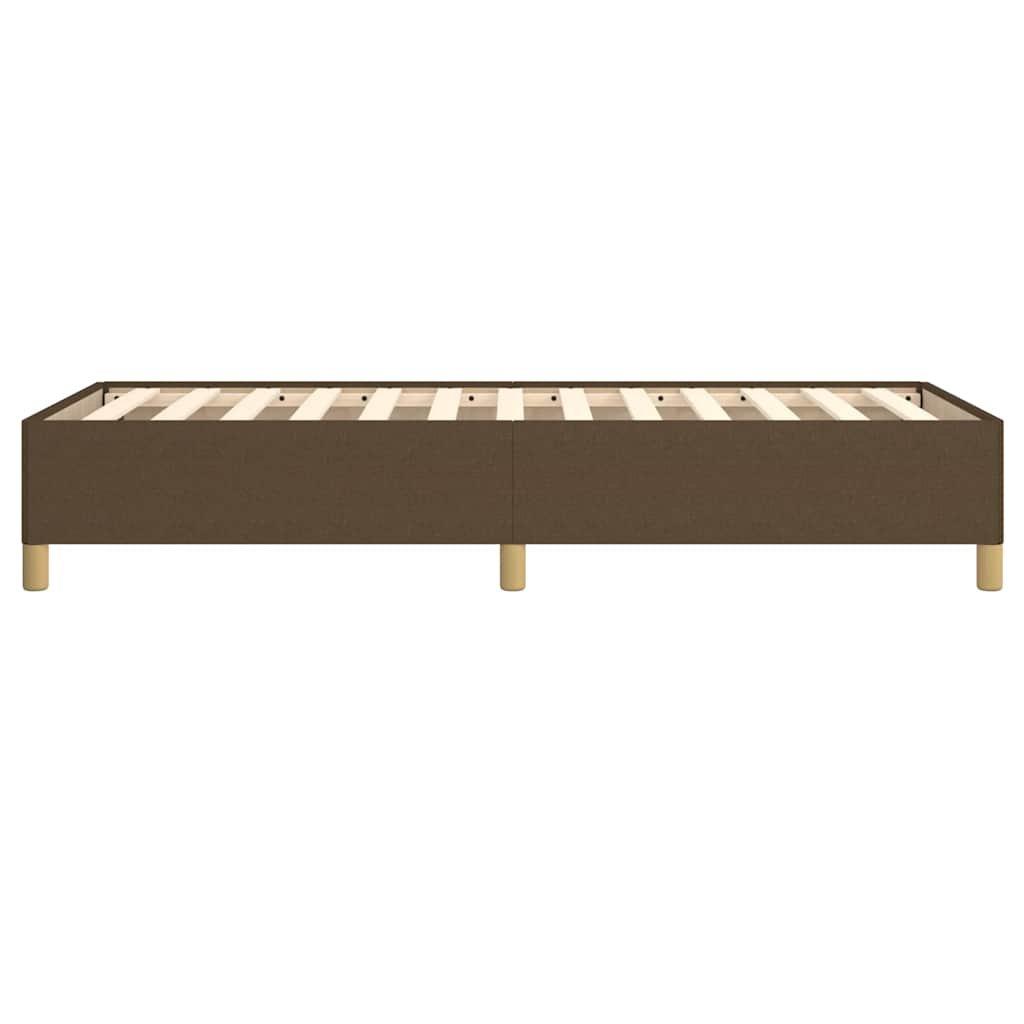 Giroletto senza Materasso Marrone Scuro 100x200 cm Tessuto