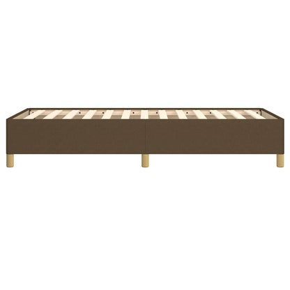 Giroletto senza Materasso Marrone Scuro 100x200 cm Tessuto
