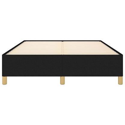 Giroletto senza Materasso Nero 140x190 cm in Tessuto