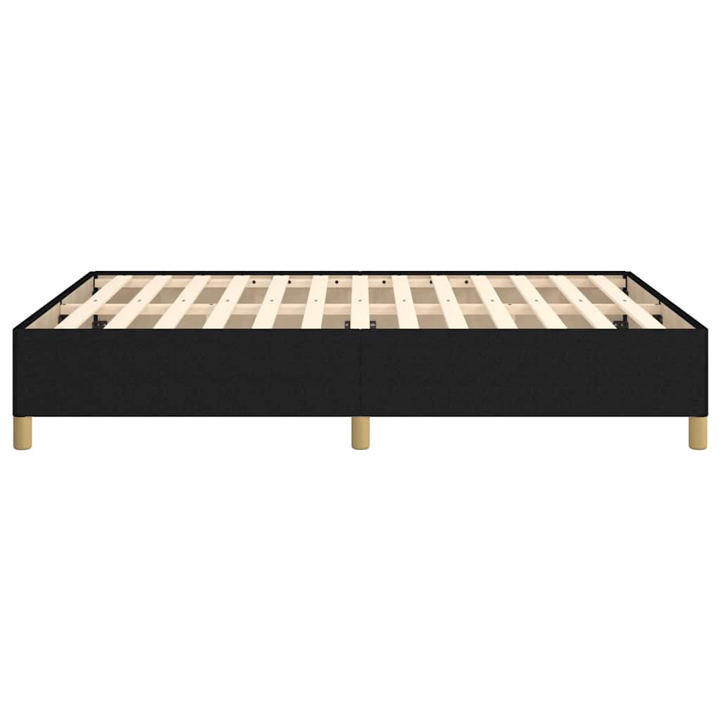 Giroletto senza Materasso Nero 140x190 cm in Tessuto