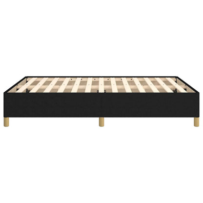 Giroletto senza Materasso Nero 140x190 cm in Tessuto