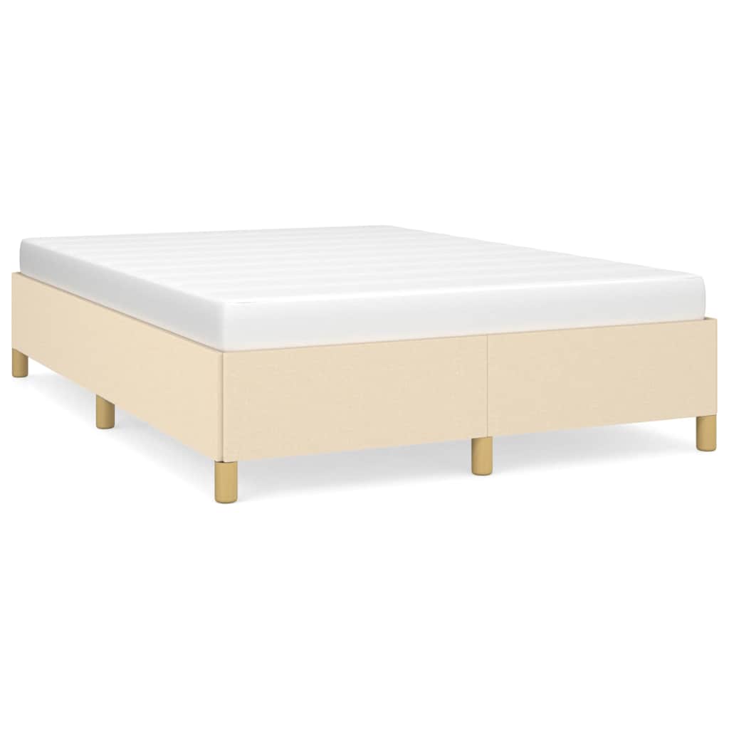 Giroletto senza Materasso Crema 140x190 cm in Tessuto