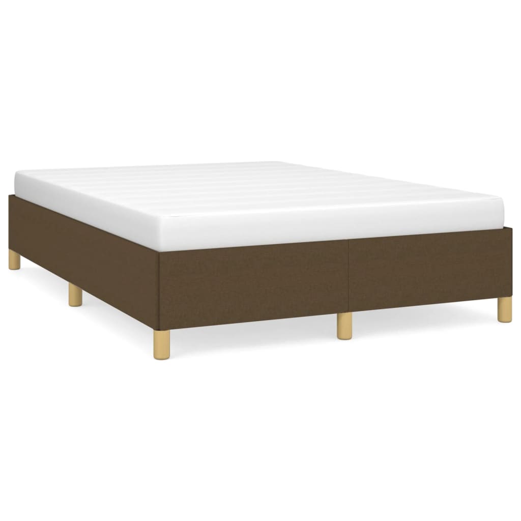 Giroletto senza Materasso Marrone Scuro 140x200 cm Tessuto | homemem39