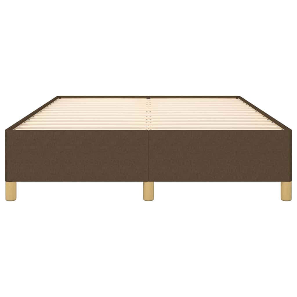 Giroletto senza Materasso Marrone Scuro 140x200 cm Tessuto