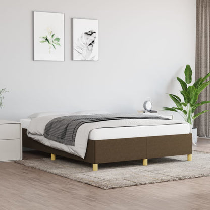 Giroletto senza Materasso Marrone Scuro 140x200 cm Tessuto | homemem39