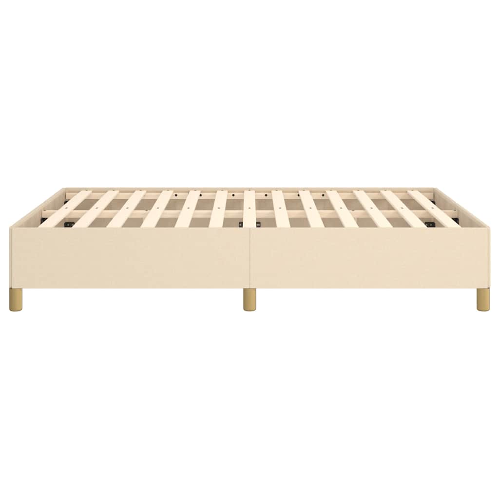 Giroletto senza Materasso Crema 140x200 cm in Tessuto