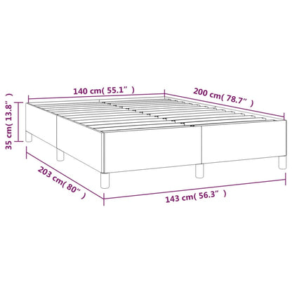 Giroletto senza Materasso Crema 140x200 cm in Tessuto