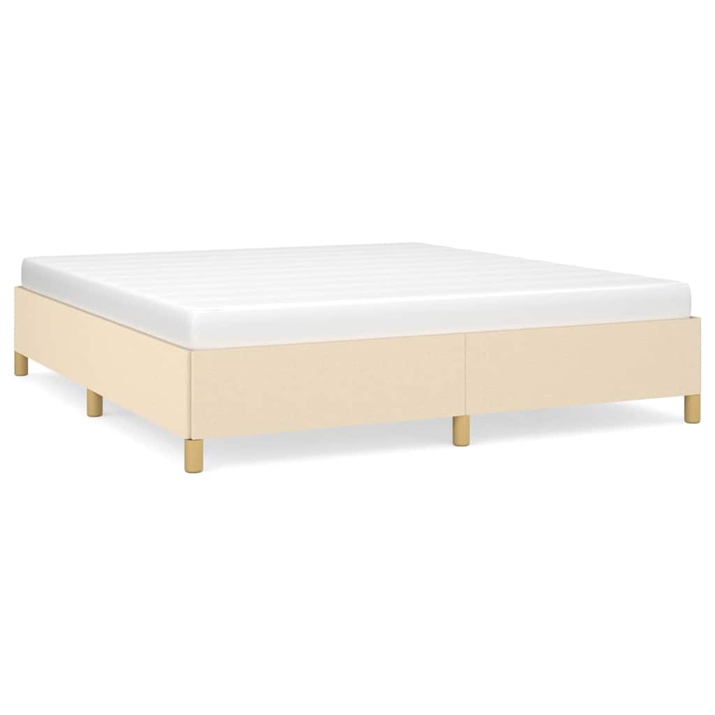 Giroletto senza Materasso Crema 160x200 cm in Tessuto