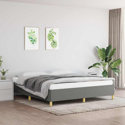 Giroletto senza Materasso Grigio Scuro 180x200 cm Tessuto