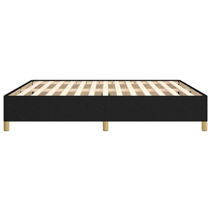 Giroletto senza Materasso Nero 180x200 cm in Tessuto