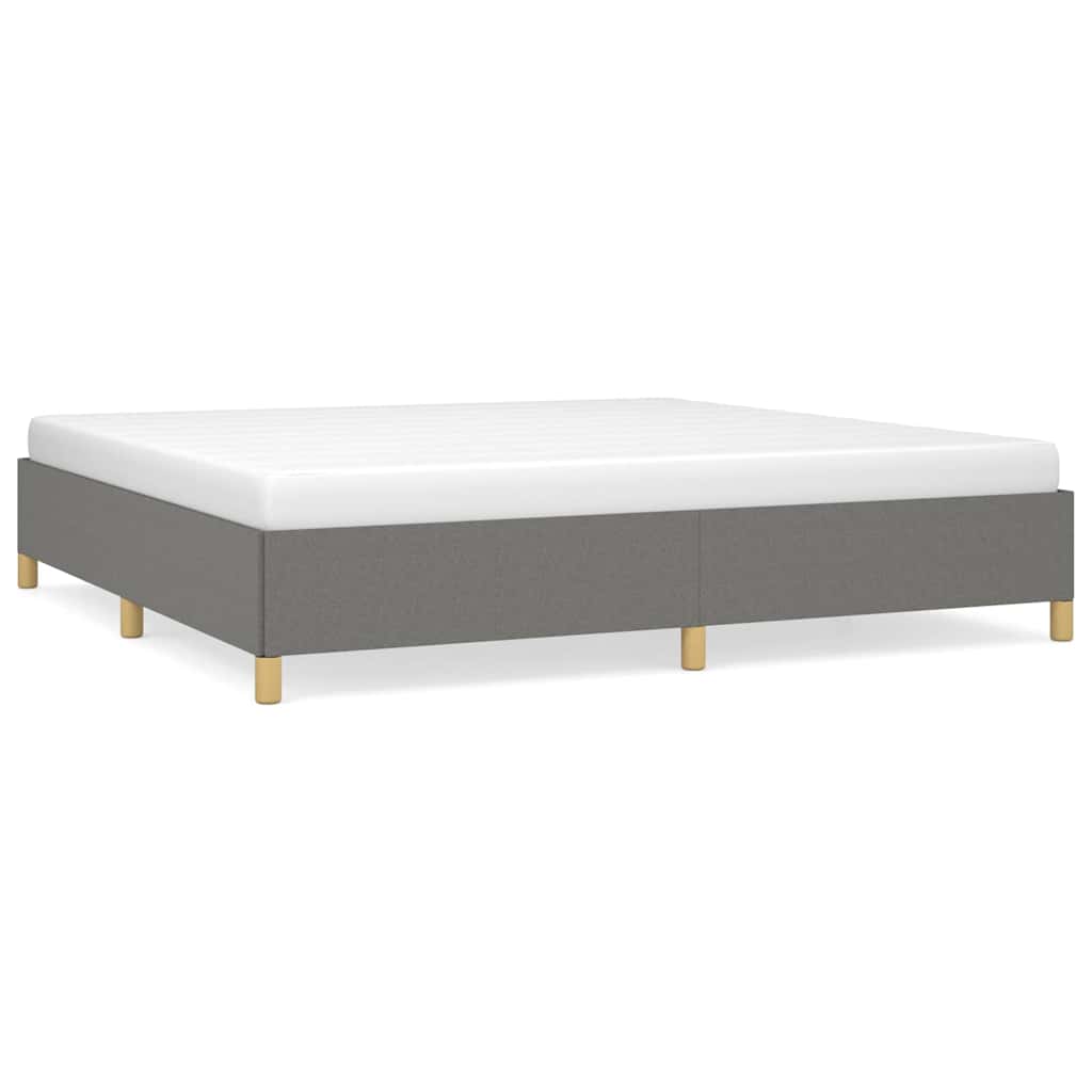 Giroletto senza Materasso Grigio Scuro 200x200 cm Tessuto