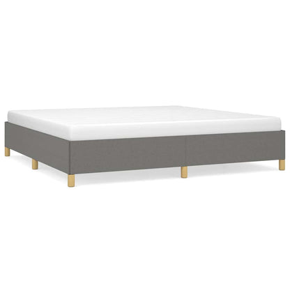 Giroletto senza Materasso Grigio Scuro 200x200 cm Tessuto