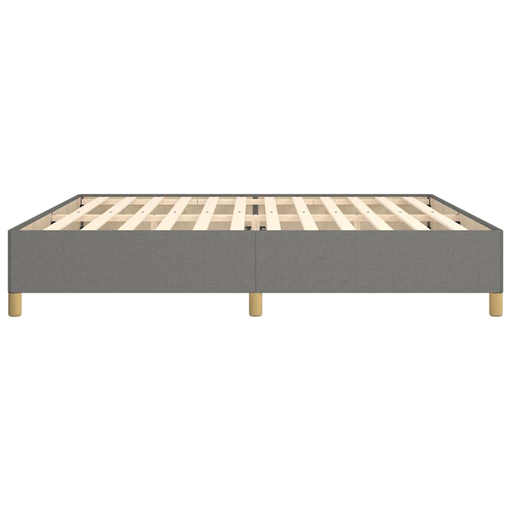 Giroletto senza Materasso Grigio Scuro 200x200 cm Tessuto