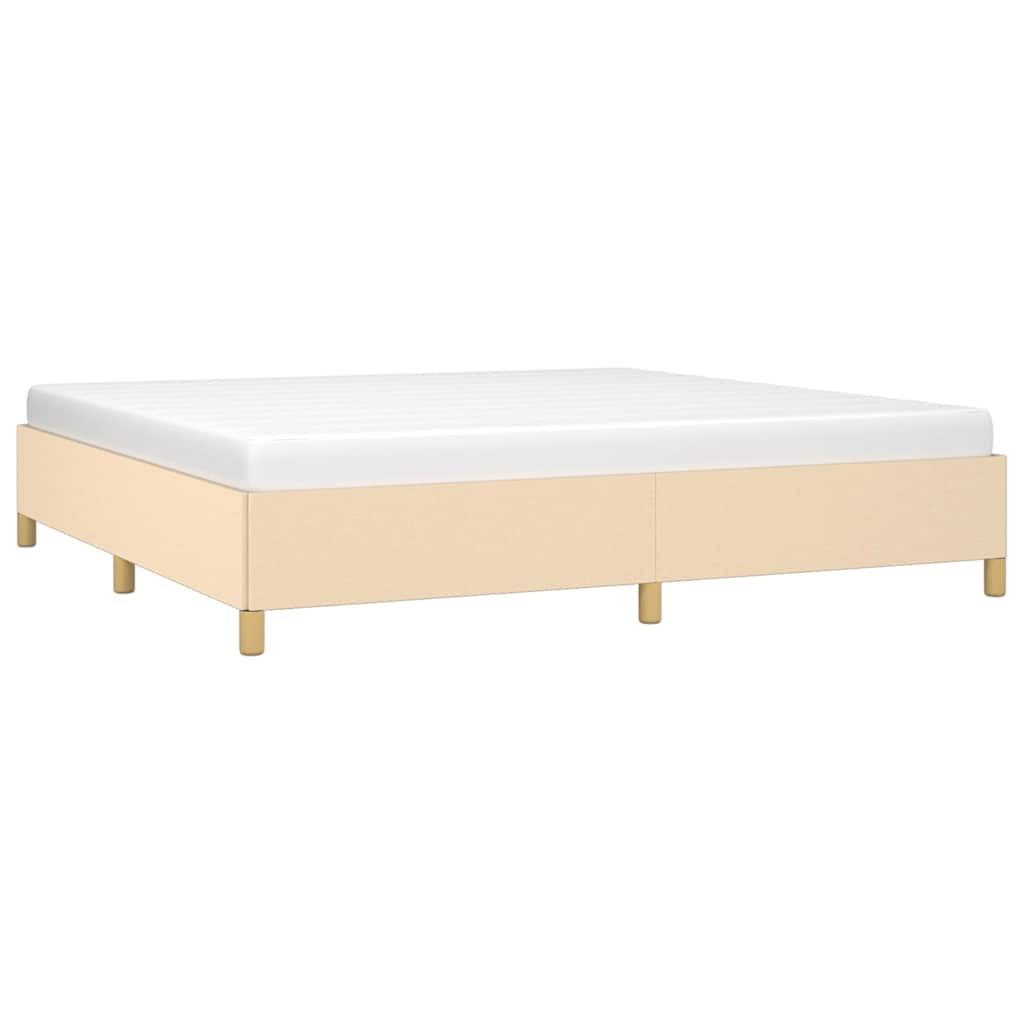 Giroletto senza Materasso Crema 200x200 cm in Tessuto