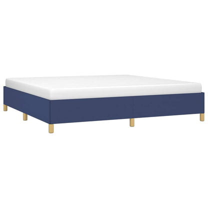 Giroletto senza Materasso Blu 200x200 cm in Tessuto