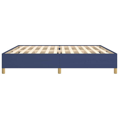 Giroletto senza Materasso Blu 200x200 cm in Tessuto